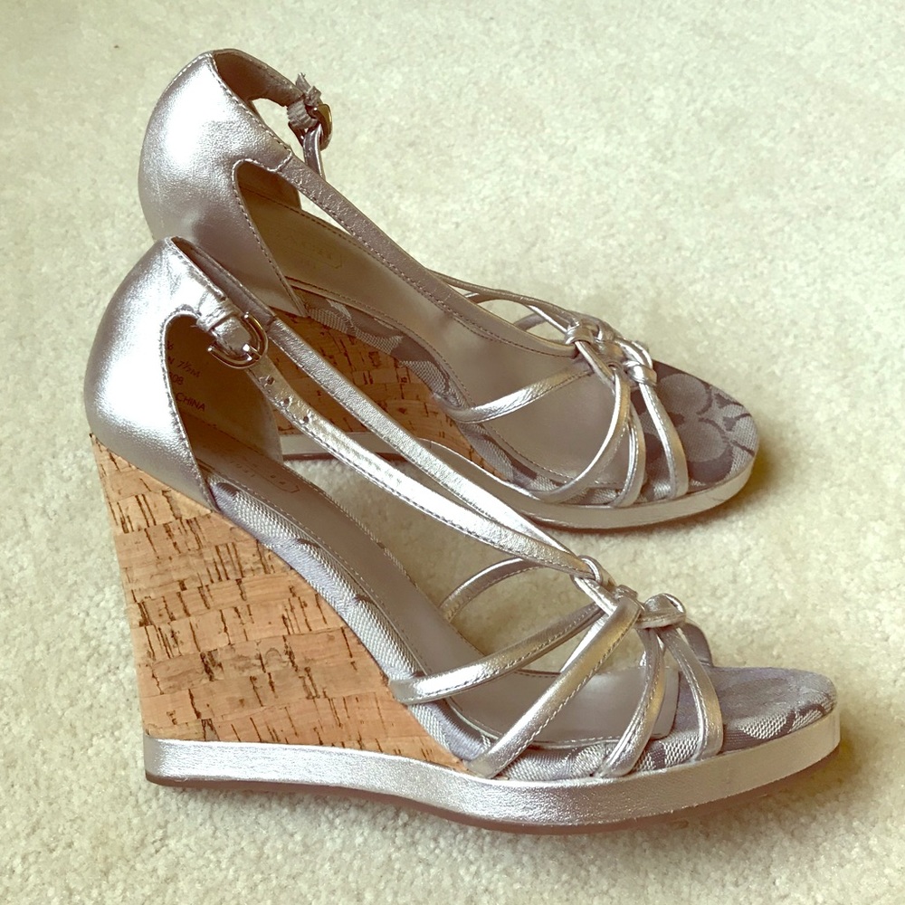 COACH “Joslin” Wedge Sandals